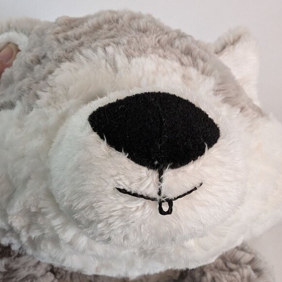 Aurora Siberian Husky Dog Plush Gray White Wolf 14"  Stuffed Animal Toy Playful - Picture 9 of 9